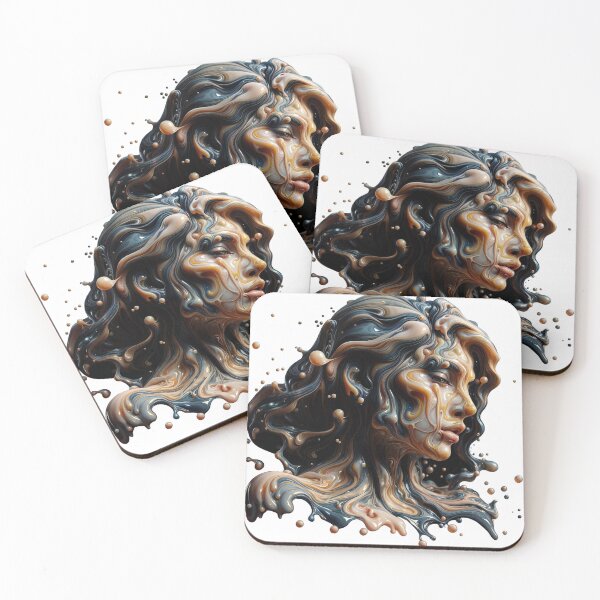 Item preview, liquid realistic digital art,female isolated design designed and sold by Creative88Art.