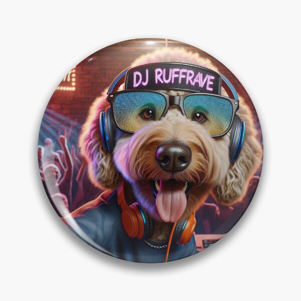 Item preview, Labradoodle Celebrity DJ Spinning while Taking a Selfie designed and sold by TheDogOnIt.