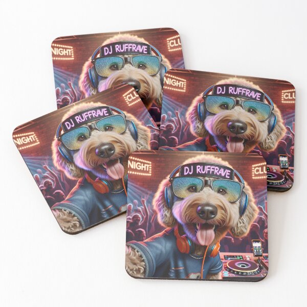 Item preview, Labradoodle Celebrity DJ Spinning while Taking a Selfie designed and sold by TheDogOnIt.