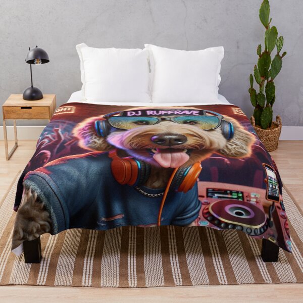Item preview, Labradoodle Celebrity DJ Spinning while Taking a Selfie designed and sold by TheDogOnIt.