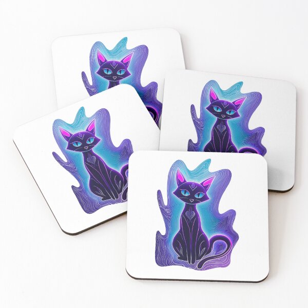 Item preview, Cosmic Cute Black Cat - custom designed and sold by PLANn.