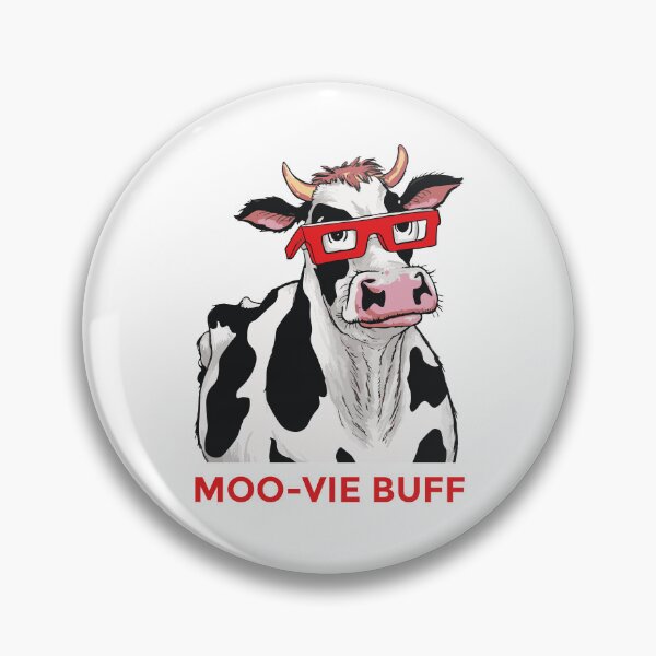 Item preview, Moo-vie Duff: Cow in 3D Glasses Funny Graphic designed and sold by MegaKicia.