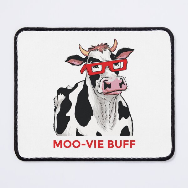 Item preview, Moo-vie Duff: Cow in 3D Glasses Funny Graphic designed and sold by MegaKicia.