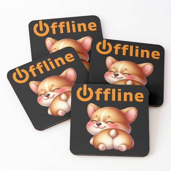 Item preview, Corgi Offline - lazy day Funny corgi-dog designed and sold by DegraDesign.