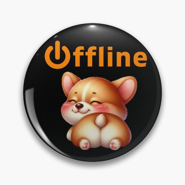 Item preview, Corgi Offline - lazy day Funny corgi-dog designed and sold by DegraDesign.