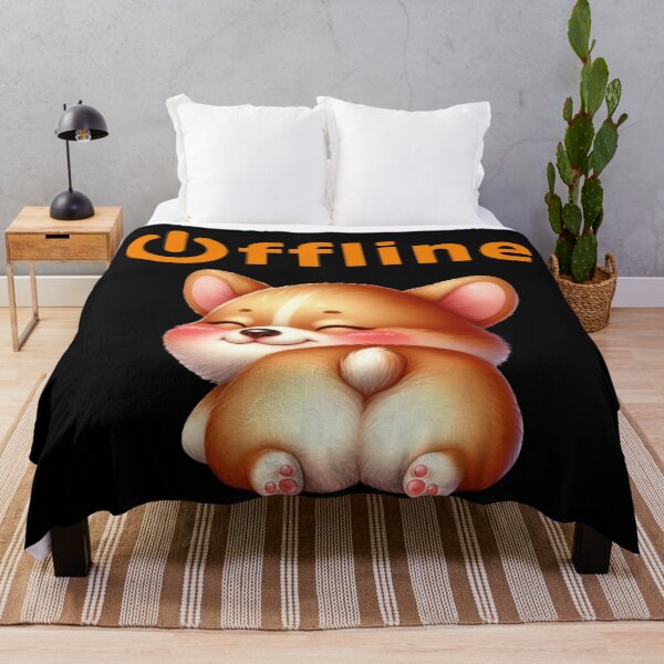 Item preview, Corgi Offline - lazy day Funny corgi-dog designed and sold by DegraDesign.