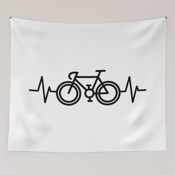 Item preview, Heartbeat Road Bike Gravel Tour Bicycle Stage Lines Logo designed and sold by AndreMi.