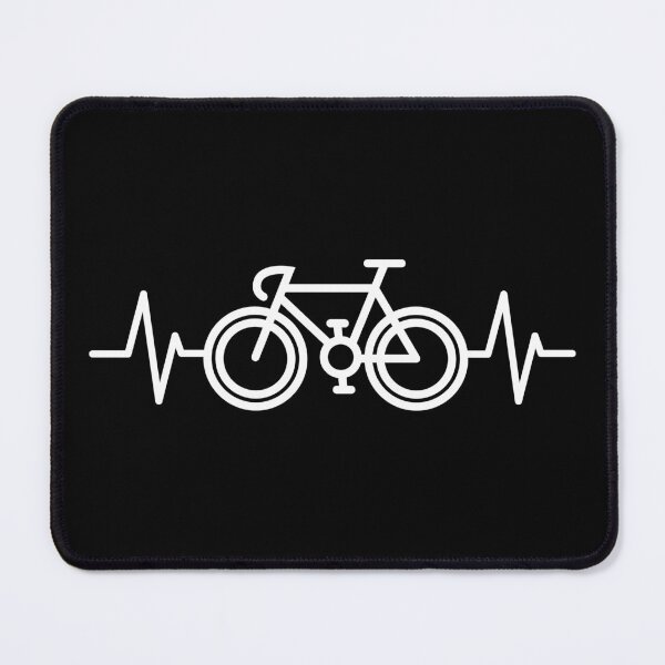 Aperçu de l'œuvre Logo de lignes de scène de vélo de tour de gravier de vélo de route de battement de coeur de roue créée et vendue par AndreMi.