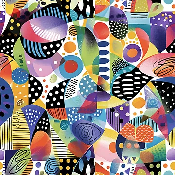 Artwork thumbnail, Abstract Geometric Pattern by PMGDigital