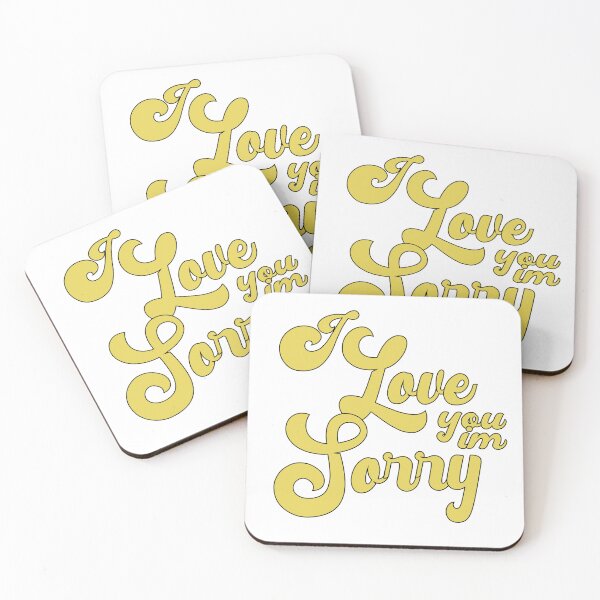 Item preview, i love you im sorry - Yellow designed and sold by stickersxbecca.