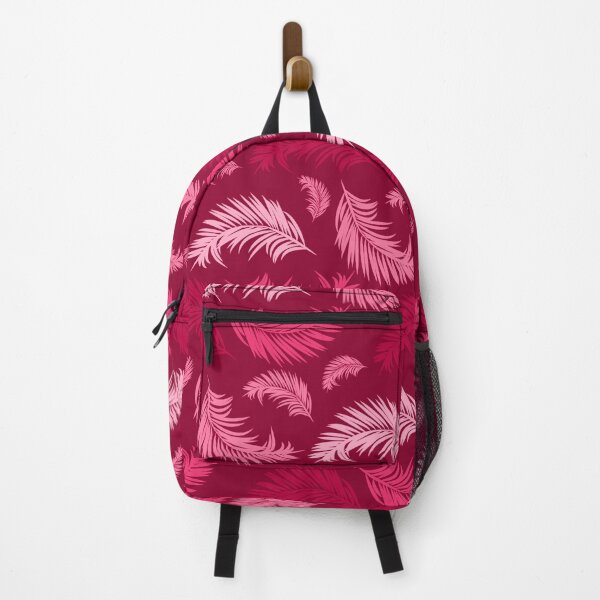 Item preview, Pink flower leafy floral wallpaper illustration design designed and sold by SpinklyCreations.