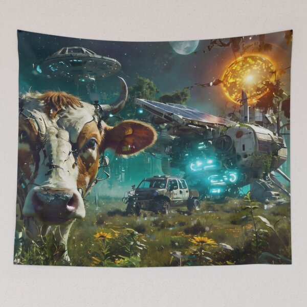 Item preview, Solarpunk Cow designed and sold by M-Y-A-R-T-.