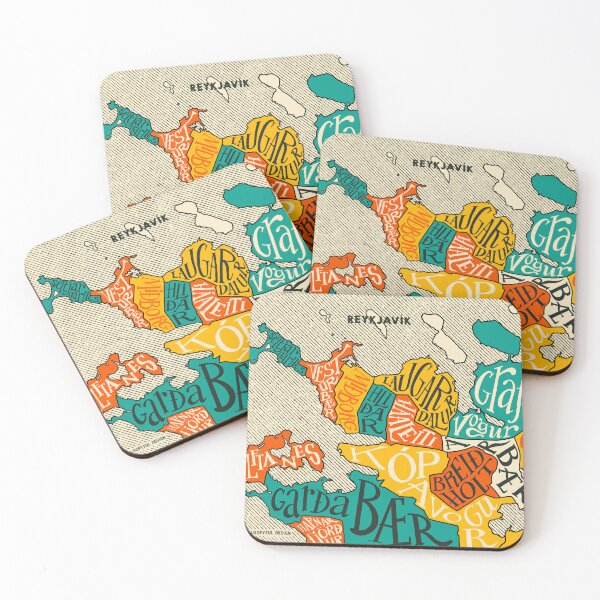 Item preview, Reykjavik Map by Loopyful Design designed and sold by Loopyful Design.