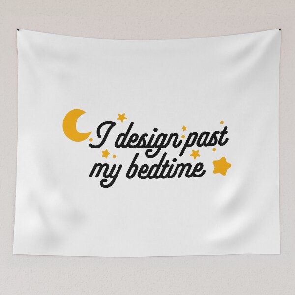 Item preview, I design past my bedtime - UX Designer | Product Designer | UI Designer Stickers designed and sold by PoshPixel.