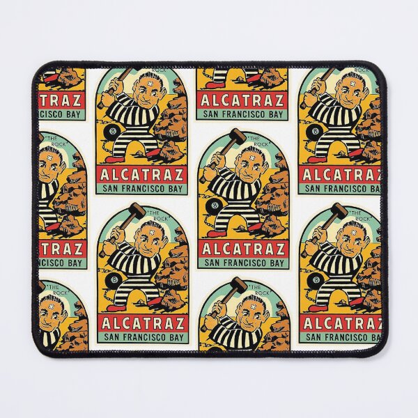 Item preview, alcatraz Prison and isand San Francisco Bay Vintage 1960s designed and sold by PIXEL POP DESIGNS - Beyond the Norm!.