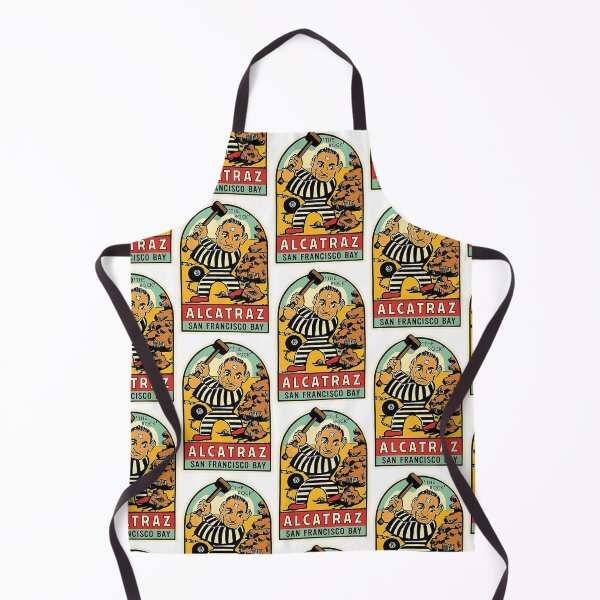 Item preview, alcatraz Prison and isand San Francisco Bay Vintage 1960s designed and sold by PIXEL POP DESIGNS - Beyond the Norm!.