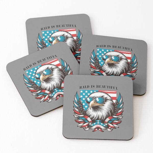 Item preview, Bald Is Beautiful – Patriotic Bald Eagle American Flag Shirt designed and sold by PNW Tees & More.