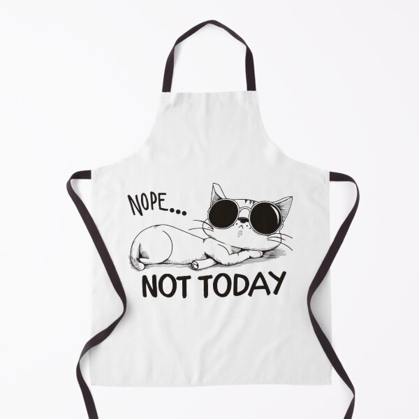 Item preview, Nope, not today cool Cat ! designed and sold by MadSharkWear.
