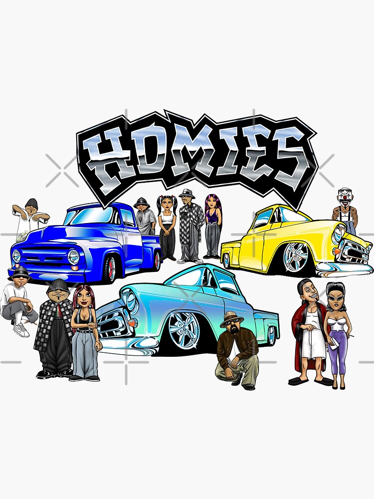 Lil Homies, low rider, store chola, cholo, yardcards, lawn signs (M528HS)