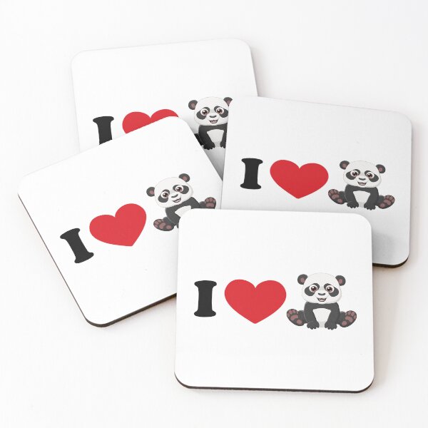 Item preview, I love panda - with a cute panda art designed and sold by EmeraldeaArt.