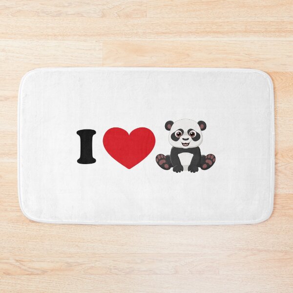 Item preview, I love panda - with a cute panda art designed and sold by EmeraldeaArt.