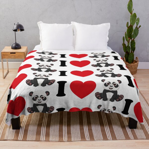 Item preview, I love panda - with a cute panda art designed and sold by EmeraldeaArt.