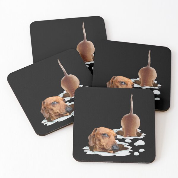 Item preview, Dachshund in snow, funny weiner in snow designed and sold by godleo.