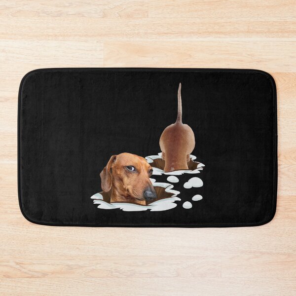 Item preview, Dachshund in snow, funny weiner in snow designed and sold by godleo.