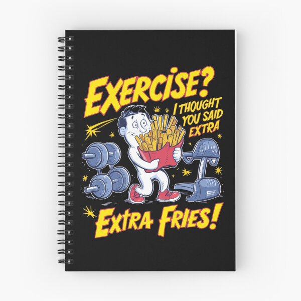 Item preview, Exercise? I Thought You Said Extra Fries! Embracing the Joyful Mix-Up of Fitness and Fast Food designed and sold by AmziLife.