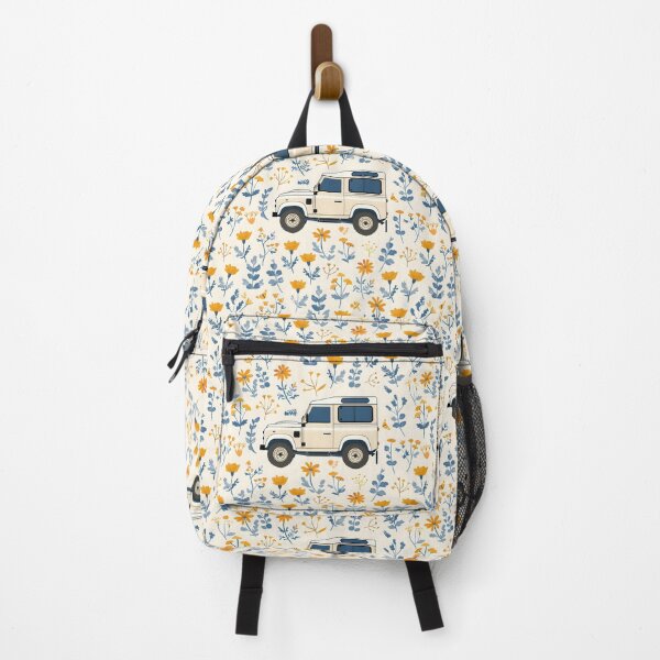 Artikelvorschau, Vintage Geländewagen & Wildblumen Muster entworfen und verkauft von CreativeGarage.