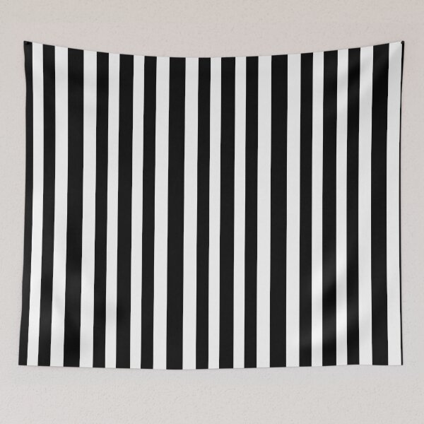 Item preview, Copy of Black and White Gothic solid vertical stripes designed and sold by Michael Stewart.
