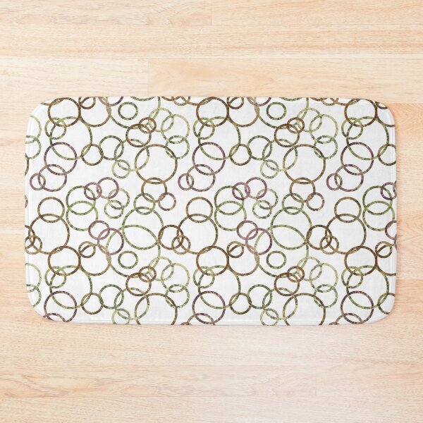 Item preview, Green orange red rings pattern designed and sold by AriLady.