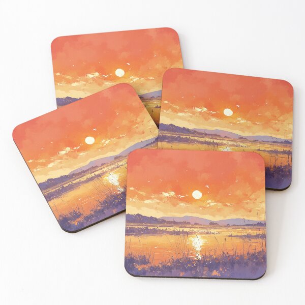 Item preview, Sunset at Lake Painting designed and sold by Christian Weiss.