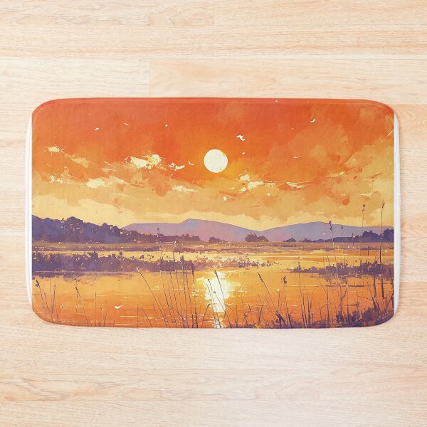 Item preview, Sunset at Lake Painting designed and sold by Christian Weiss.