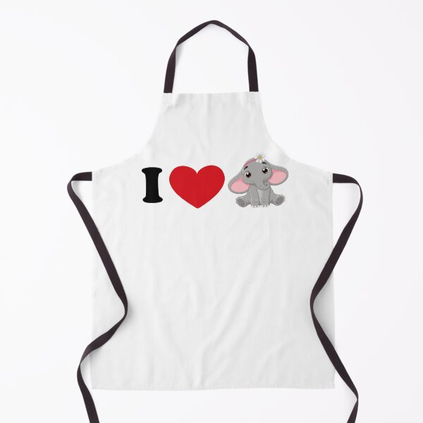 Item preview, I love elephant - with a cute elephant art designed and sold by EmeraldeaArt.