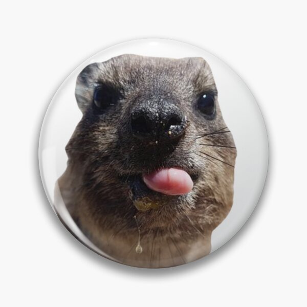 Item preview, Silly rock hyrax sticking out tongue designed and sold by SillyLittleSnek.
