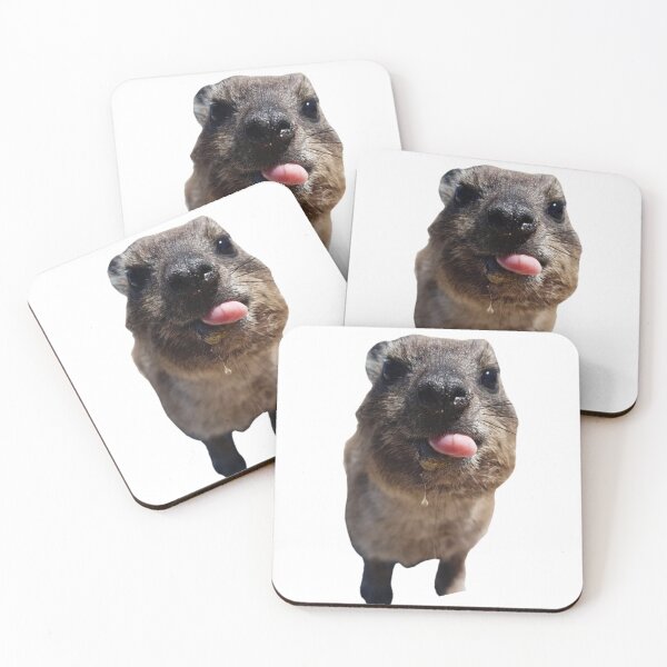 Item preview, Silly rock hyrax sticking out tongue designed and sold by SillyLittleSnek.