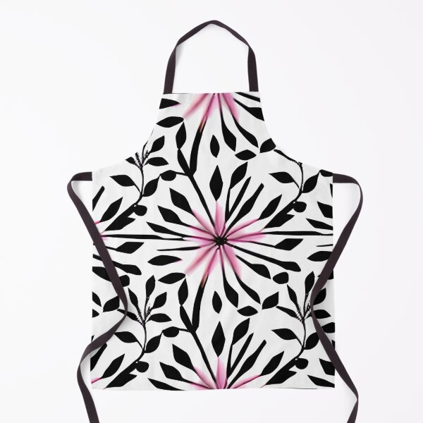 Item preview, Black and Pink Artistic Flowers Pattern designed and sold by Liza36designs.