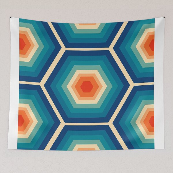Item preview, Rainbow hexagon geometric  designed and sold by TankandDPS.