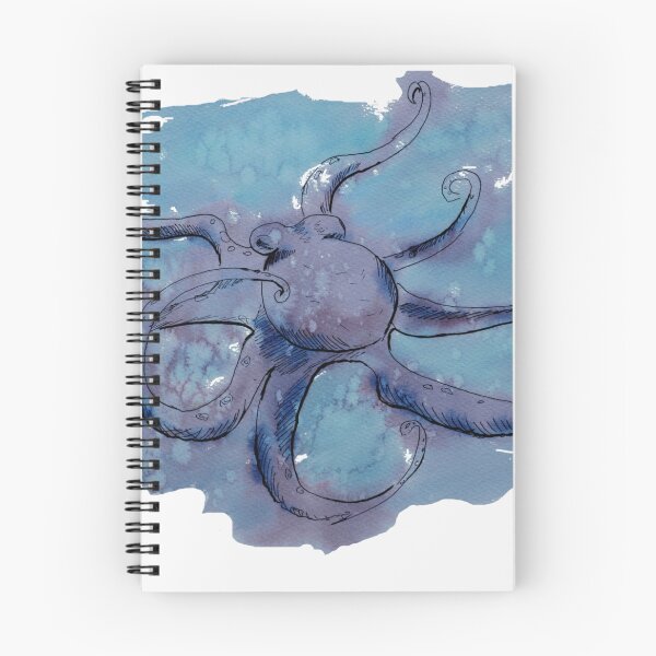 Item preview, Octopus in the blue water of the deep sea designed and sold by nakazanije.