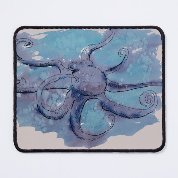 Item preview, Octopus in the blue water of the deep sea designed and sold by nakazanije.