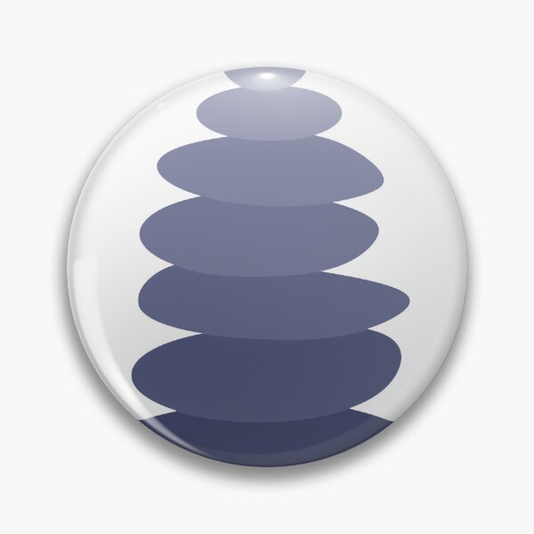 Item preview,   Zen Pebble Stack Illustration (lilac) designed and sold by Dinahspace.