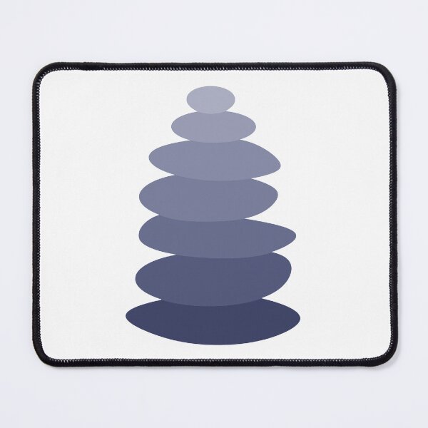 Item preview,   Zen Pebble Stack Illustration (lilac) designed and sold by Dinahspace.