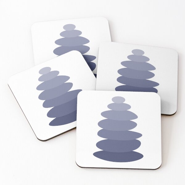 Item preview,   Zen Pebble Stack Illustration (lilac) designed and sold by Dinahspace.