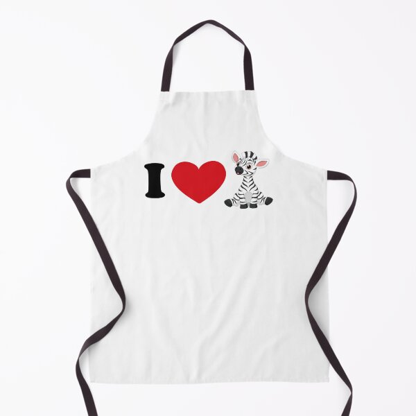 Item preview, I love zebra- with a cute zebra art designed and sold by EmeraldeaArt.