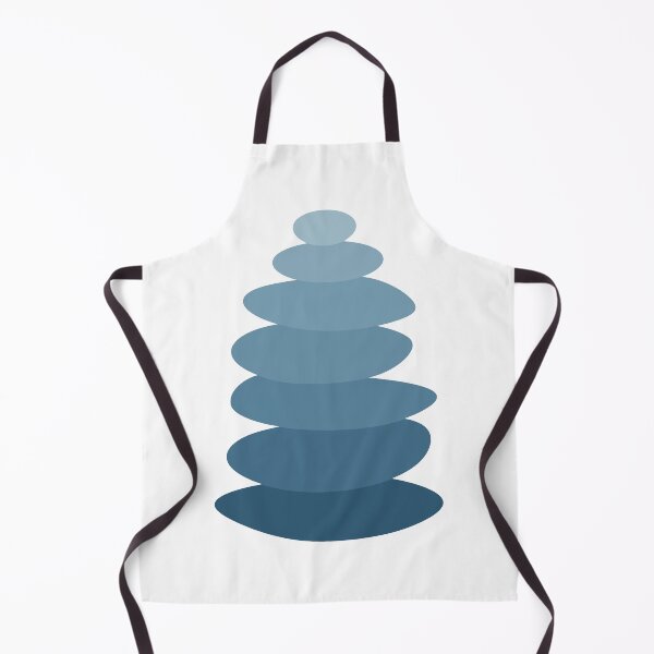 Item preview,  Zen Pebble Stack Illustration (blue) designed and sold by Dinahspace.
