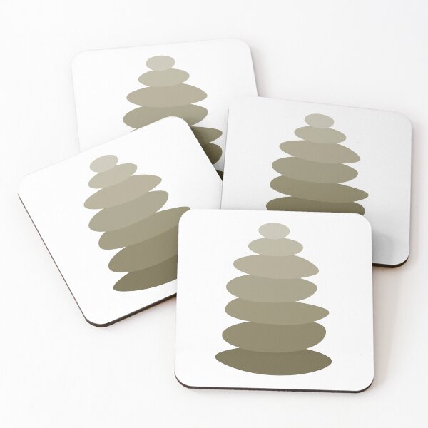 Item preview,  Zen Pebble Stack Illustration (naturals) designed and sold by Dinahspace.