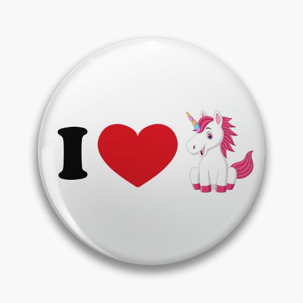 Item preview, I love unicorn - with a cute unicorn art designed and sold by EmeraldeaArt.