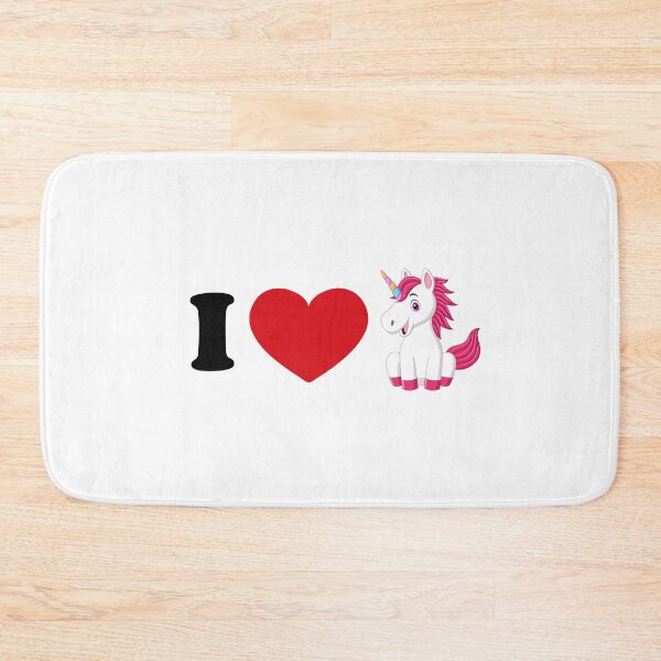 Item preview, I love unicorn - with a cute unicorn art designed and sold by EmeraldeaArt.