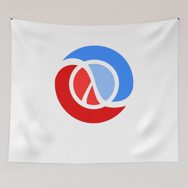 Item preview, Clojure Language Red & Blue Logo Sweatshirt designed and sold by Rainwater Merch.